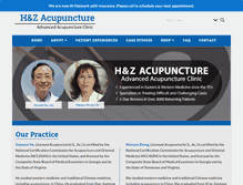 Tablet Screenshot of hz-acupuncture.com